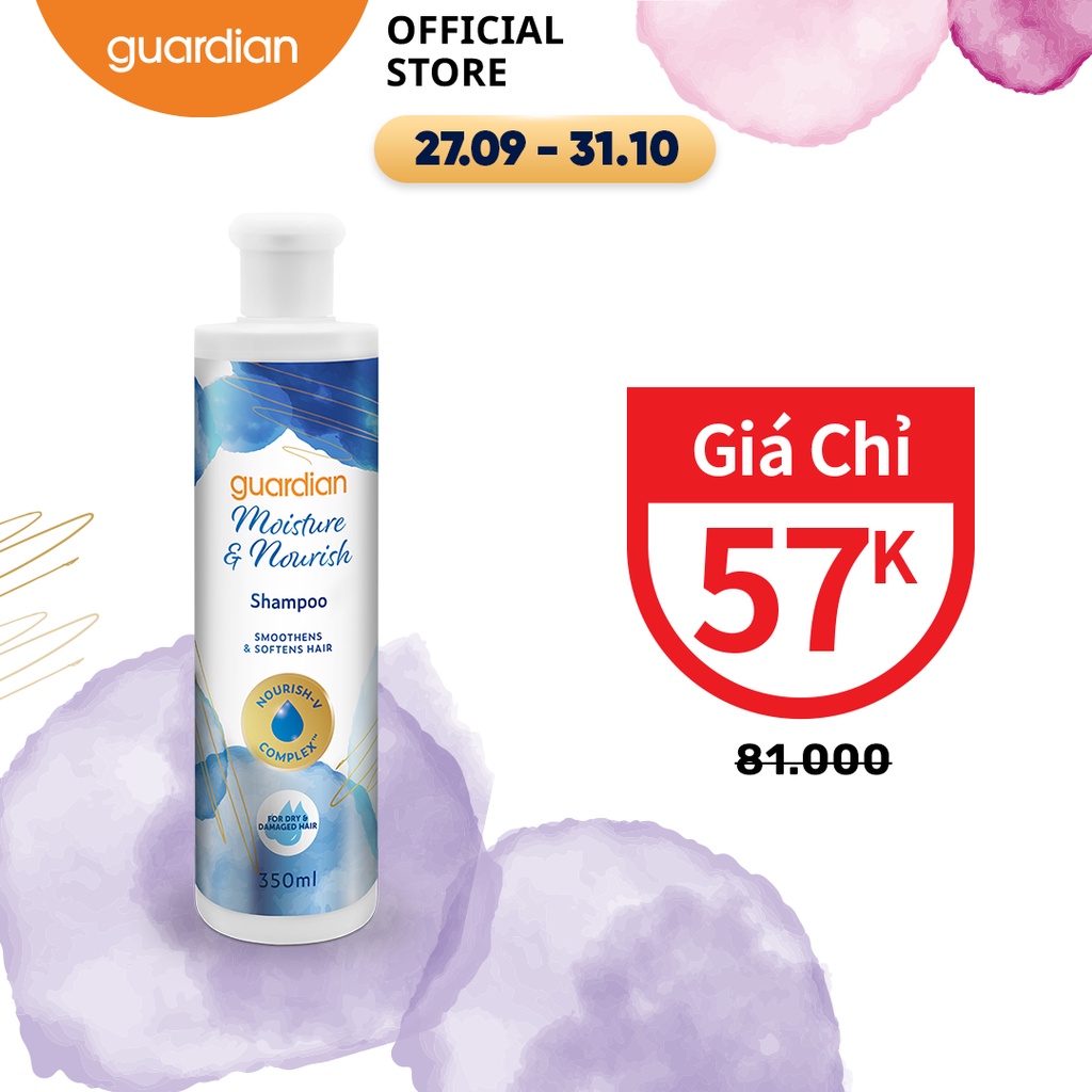 Dầu Gội Dưỡng Ẩm Mềm Mượt Guardian Moisture & Nourish 350ml