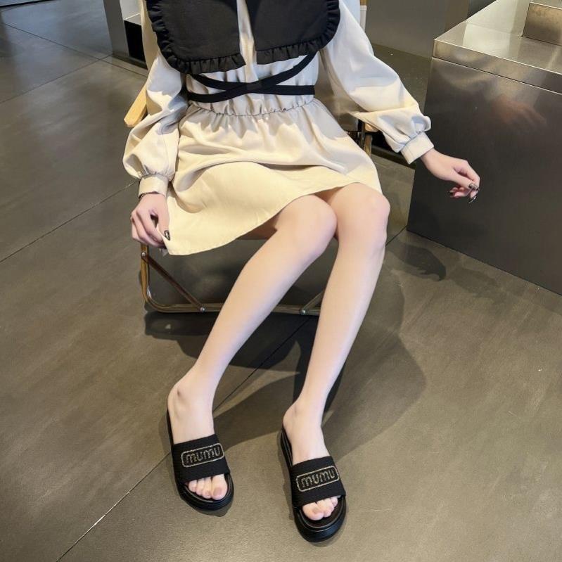 Dép Bánh Mỳ Nữ MUMU Độn Đế Siêu Hót Trends