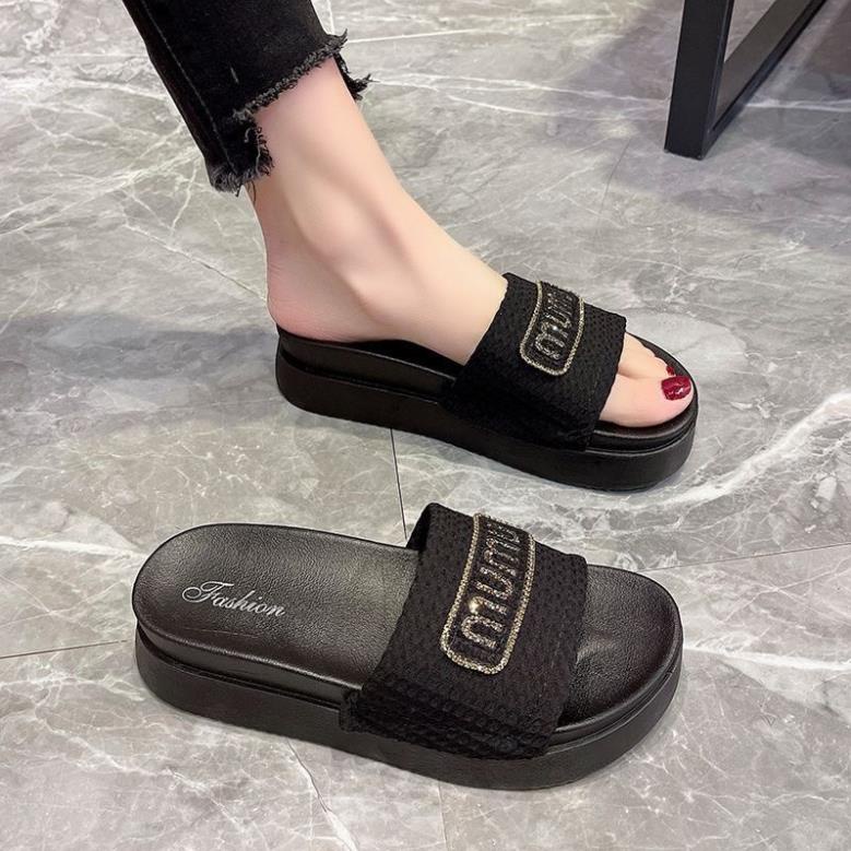 Dép Bánh Mỳ Nữ MUMU Độn Đế Siêu Hót Trends
