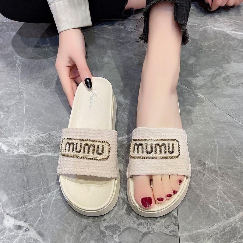 Dép Bánh Mỳ Nữ MUMU Độn Đế Siêu Hót Trends