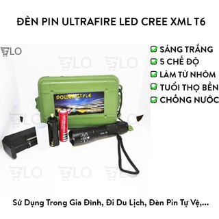 Đèn pin mini cầm tay siêu sáng XML-T6 ssr