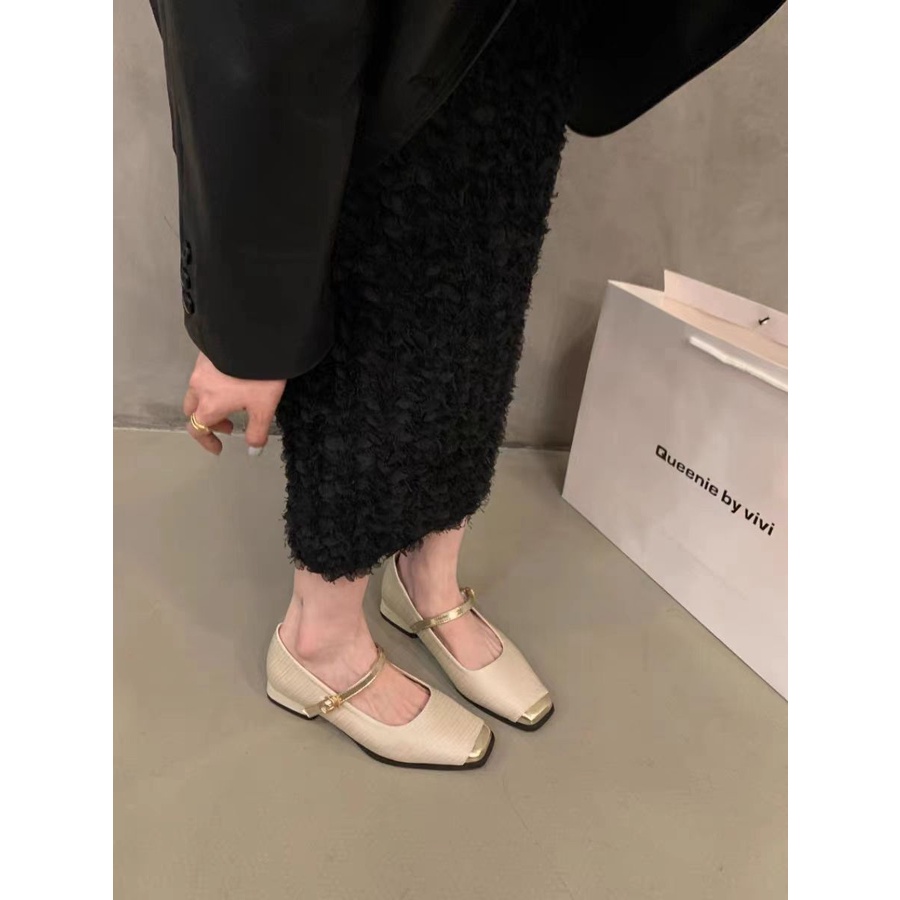 Unky Giày Cao Gót Thời Trang Xuân Thu 2023 Phong Cách Pháp Cho Nữ