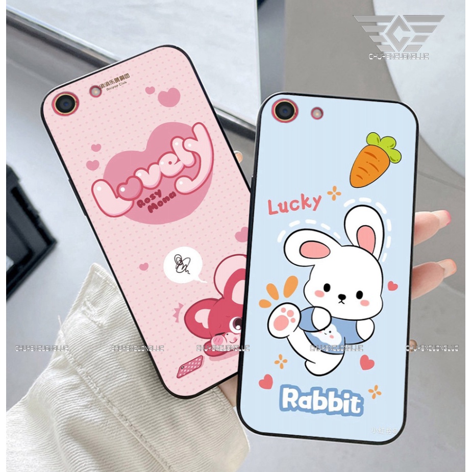 Ốp lưng oppo f1S / oppo f3 / oppo f3 plus bộ hình thỏ vịt quay lưng cute dễ thương 2709