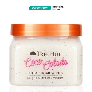 Tẩy tế bào da cơ thể tree hut shea sugar scrub coco colada sáng & mềm mịn da 510g