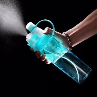 Bình uống nước thể thao kết hợp xịt phun sương 600ml