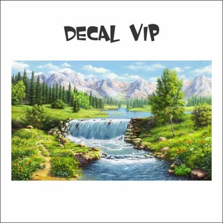 TRANH 3D DÁN HỒ CÁ ( TRANH LƯNG ) _DECAL VIP