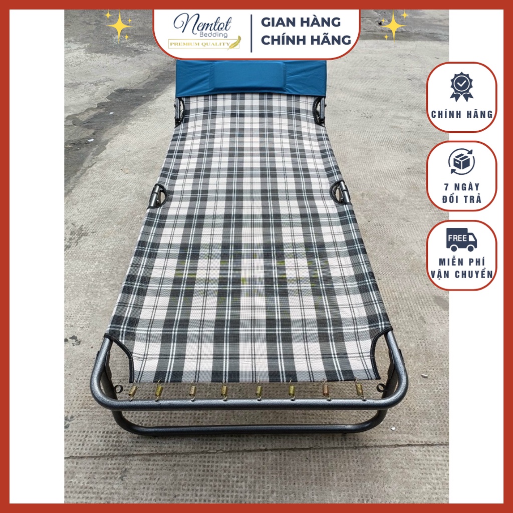 🔥SALE SỐC🔥Giường xếp vải lưới Duy Phương Cao Cấp Chính Hãng giá tốt, giường cá nhân gấp gọn vải lưới nhập khẩu100% - HCM