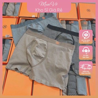 Quần lót nam - hộp gồm 3 quần sịp coton đùi nam hm sợi tre cao cấp