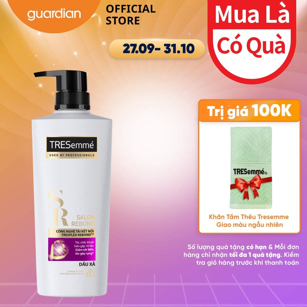 Dầu Xả TRESemmé Salon Rebond Ngăn Tóc Gãy Rụng 480G