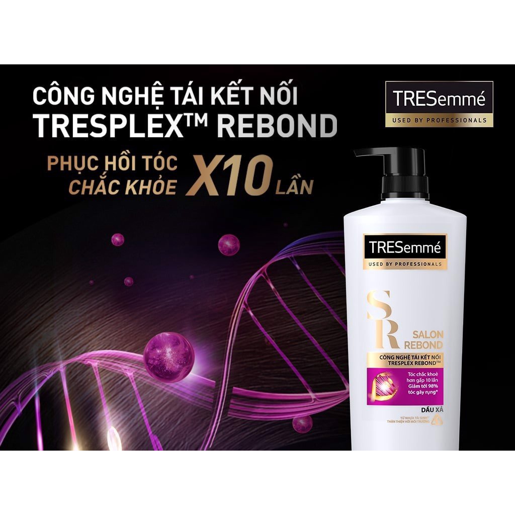 Dầu Xả TRESemmé Salon Rebond Ngăn Tóc Gãy Rụng 480G