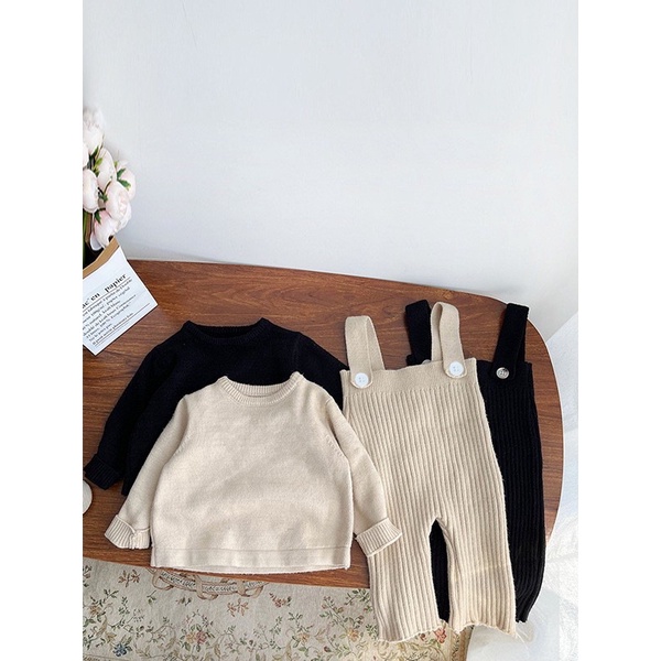 SÉT ÁO LEN + yếm xinh cho bé