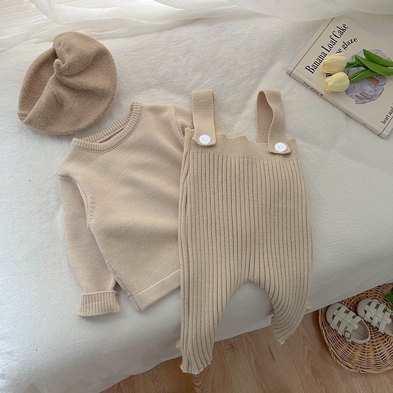 SÉT ÁO LEN + yếm xinh cho bé
