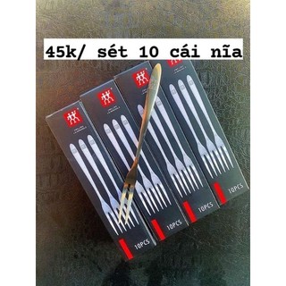 set 10 cái nĩa inox