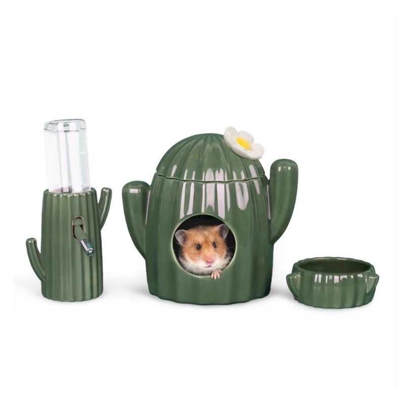 [ORDER] Nhà ngủ sứ Xương rồng hãng Bucatstate dành cho Hamster (ảnh thật)
