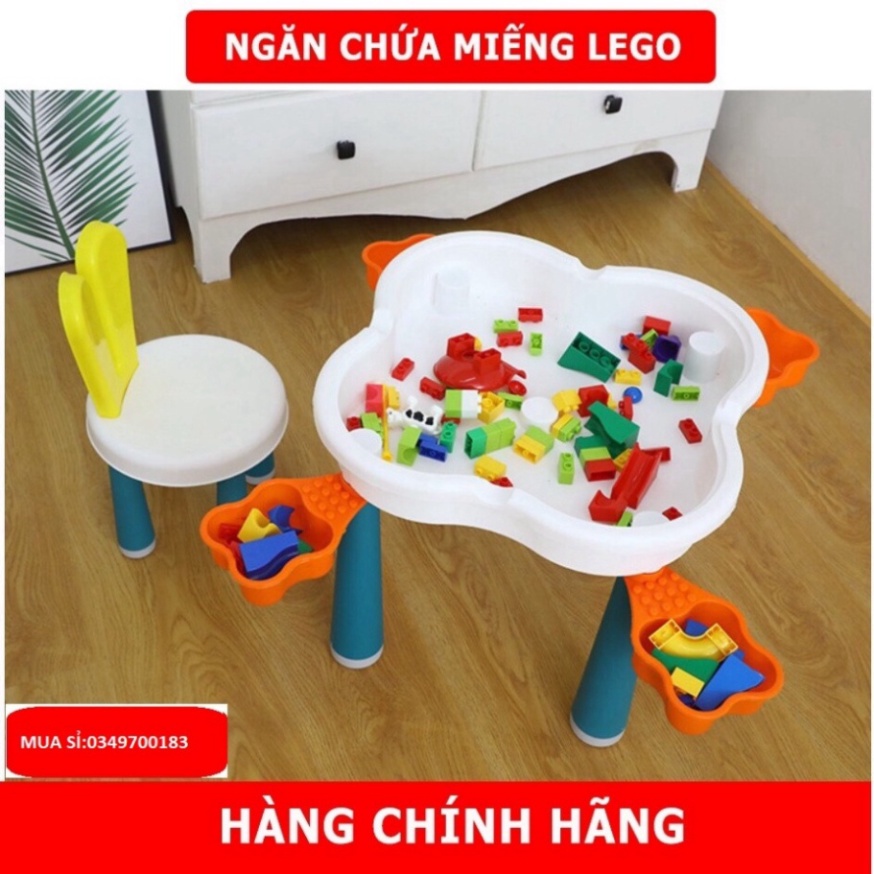 🔥 bàn lego đa năng hoa anh đào-Bàn học cho bé kèm-chi tiết Lego, cao cấp 🔥