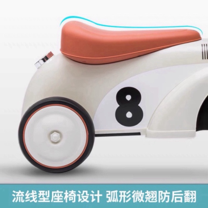 🍀 Xe chòi chân trẻ em hình ô tô -phát nhạc đèn sinh động.🍀