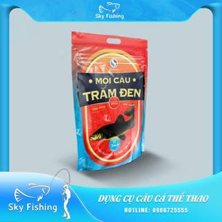 Mồi câu trắm đen vị tanh Sapham , mồi xả câu cá trắm trắng , chép , trắm dạng cỏ dạng hạt 1500g