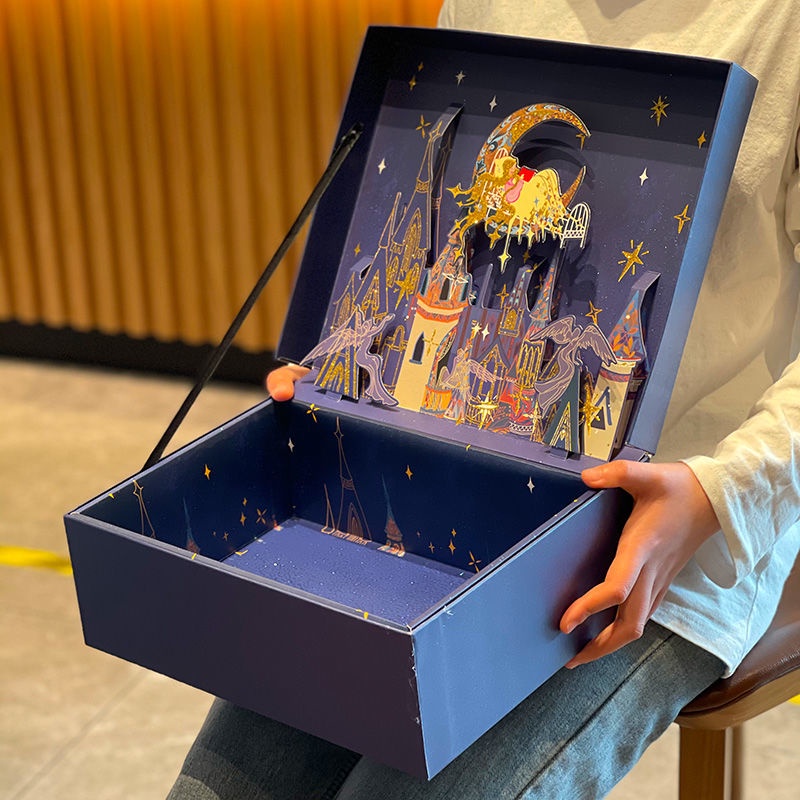 Hộp Quà Tặng Sinh Nhật Kiểu Đầm Công Chúa Trung Hoa Xinh Xắn Cho Bé Gái