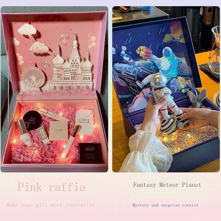 Hộp Quà Tặng Sinh Nhật Kiểu Đầm Công Chúa Trung Hoa Xinh Xắn Cho Bé Gái