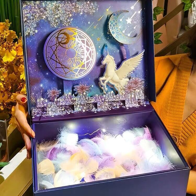 Hộp Quà Tặng Sinh Nhật Kiểu Đầm Công Chúa Trung Hoa Xinh Xắn Cho Bé Gái