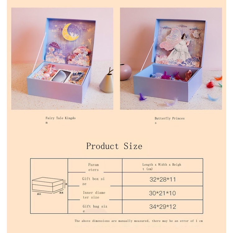 Hộp Quà Tặng Sinh Nhật Kiểu Đầm Công Chúa Trung Hoa Xinh Xắn Cho Bé Gái