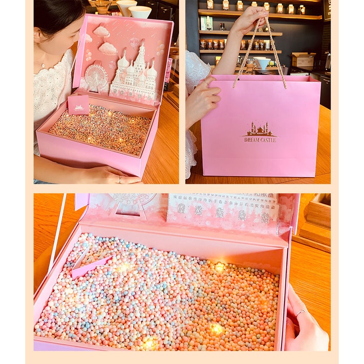 Hộp Quà Tặng Sinh Nhật Kiểu Đầm Công Chúa Trung Hoa Xinh Xắn Cho Bé Gái