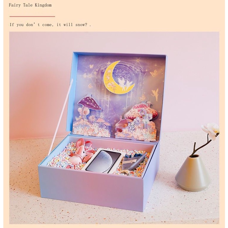 Hộp Quà Tặng Sinh Nhật Kiểu Đầm Công Chúa Trung Hoa Xinh Xắn Cho Bé Gái