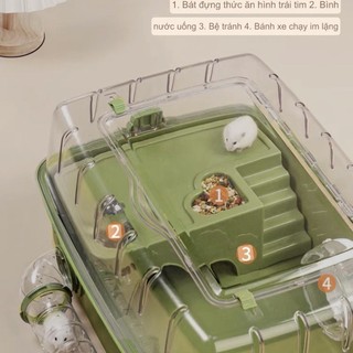 [ORDER] Lồng Hamster 51cm full phụ kiện hãng Carno
