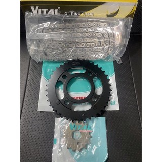 Nhông sên dĩa cd125 - benly 125 nhông 14t 15t dĩa 42t 45t sên phốt cao su đen chính hãng vital