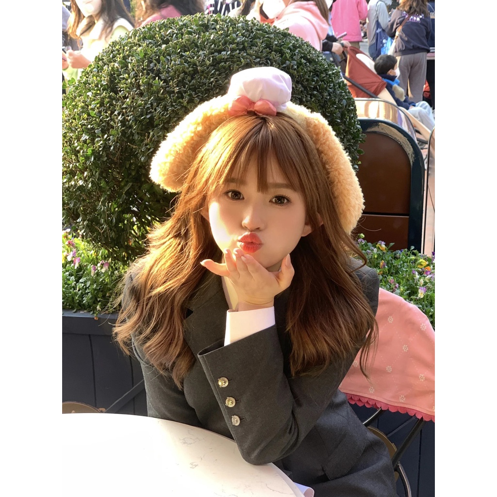 DISNEY Băng Đô Cài Tóc Đính Tai Thỏ Hoạt Hình Dễ Thương