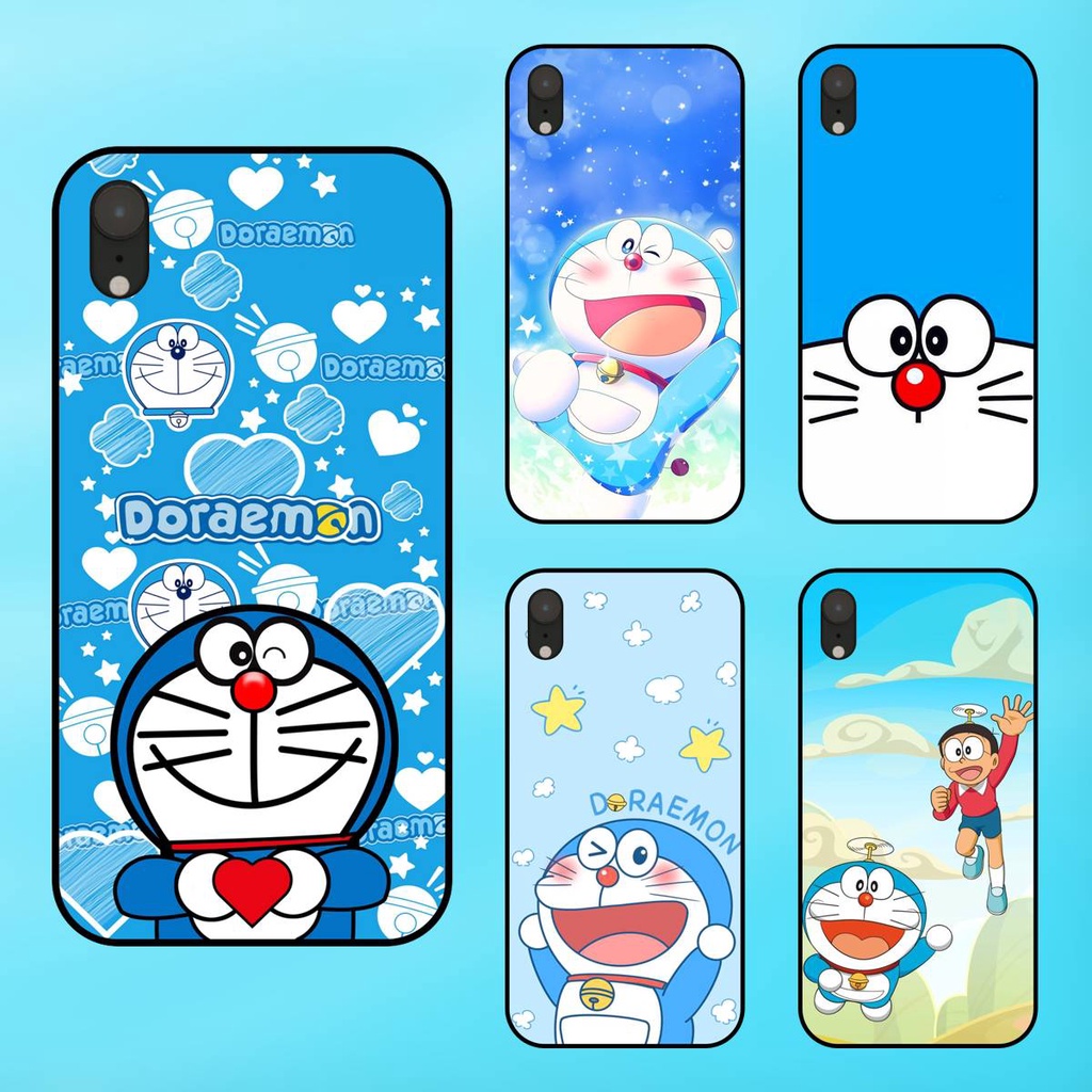 Ốp lưng điện thoại iPhone Xr viền đen Hoạt Hình Doraemon Cute Dễ Thương