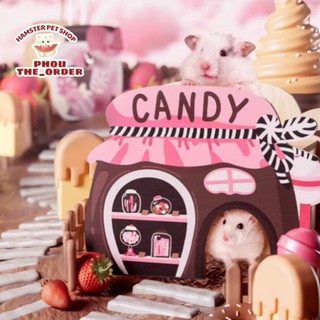 CARNO Hầm chui nhà ngủ bệ đỡ đế bình nước Kẹo dâu socola cho hamster