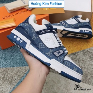  Giày LV Louis Vuitton Trainer Xanh Than Full Bill+Box Giày Thể Thao LV Hot Trend Size 36-43 