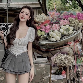 Áo tay bồng rút dây bigsize siêu xinh từ 50-90kg
