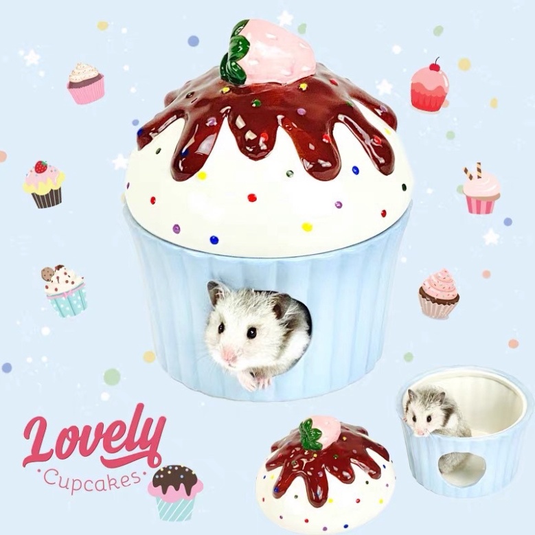Nhà ngủ sứ bánh cupcake cho haasmter