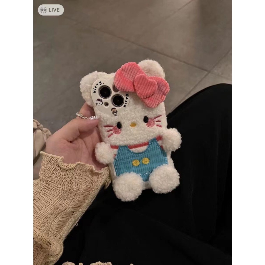 Ốp Điện Thoại Hình Mèo Hello Kitty Cho Iphone 15 / 14 / 13 / 12 / 11 11promax / xr / x / xs7 / 8plus