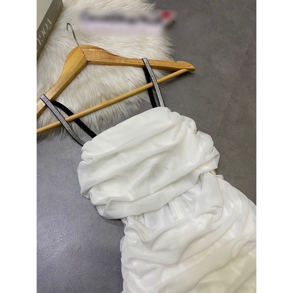 D90 Đầm Thun Body Nữ Hai Dây Khoét Eo 21Room Tôn Dáng Sexy Thời Trang Nữ Dự Tiệc