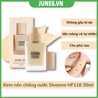 Kem nền Sivanna Silky Matte Coverage Foundation HF118 Thái Lan 30ml Chống Nước Siêu Mịn Da June6.vn
