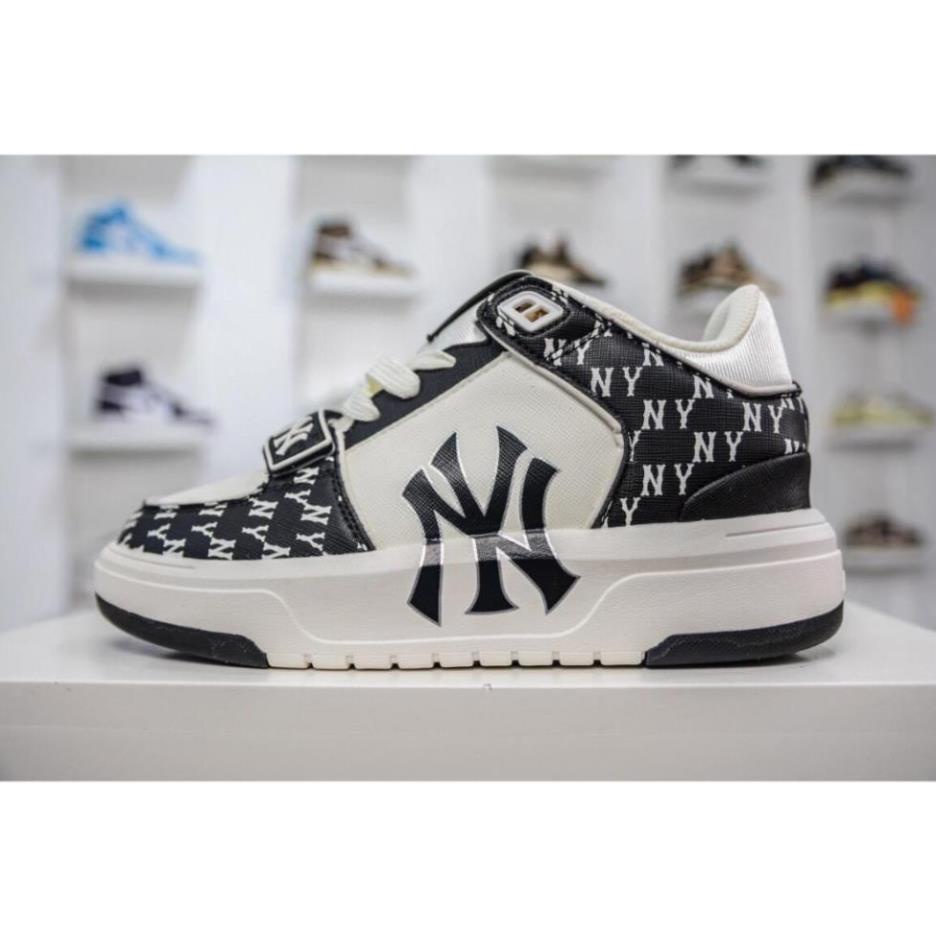 Giày thể thao MLB chunky liner dán, Giày MLB Chunky quai dán họa tiết Bản Cao Cấp Độn Đế 5cm hot trend 2023
