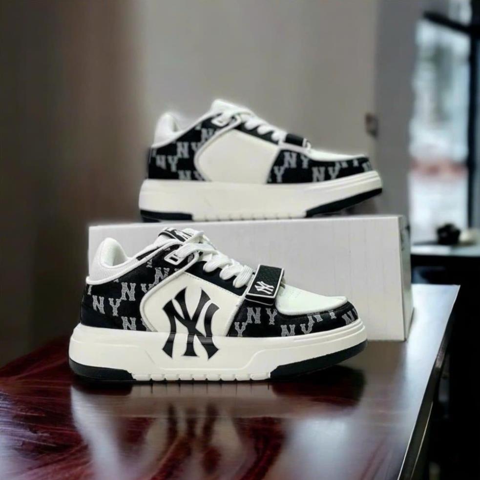 Giày thể thao MLB chunky liner dán, Giày MLB Chunky quai dán họa tiết Bản Cao Cấp Độn Đế 5cm hot trend 2023