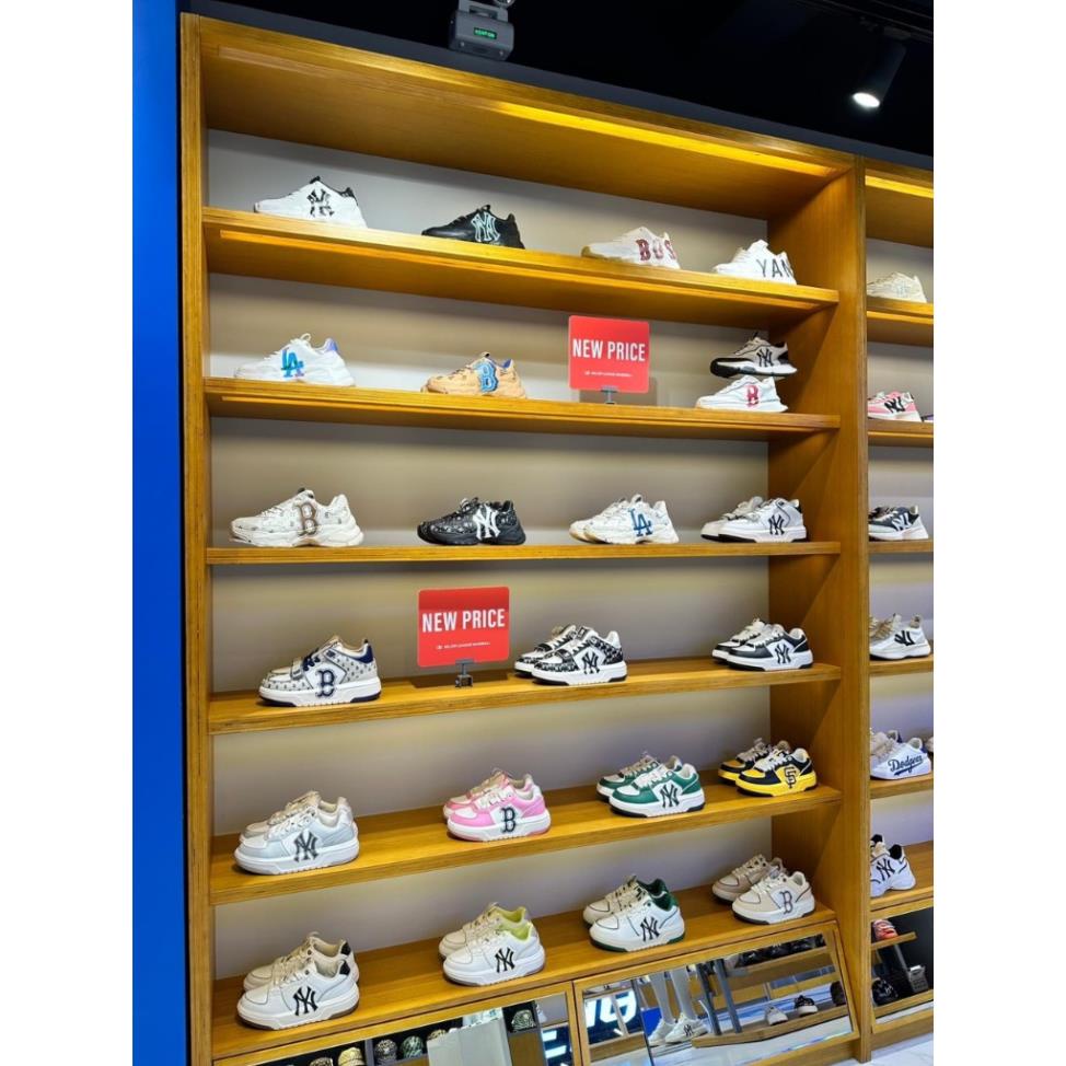 Giày thể thao MLB chunky liner dán, Giày MLB Chunky quai dán họa tiết Bản Cao Cấp Độn Đế 5cm hot trend 2023