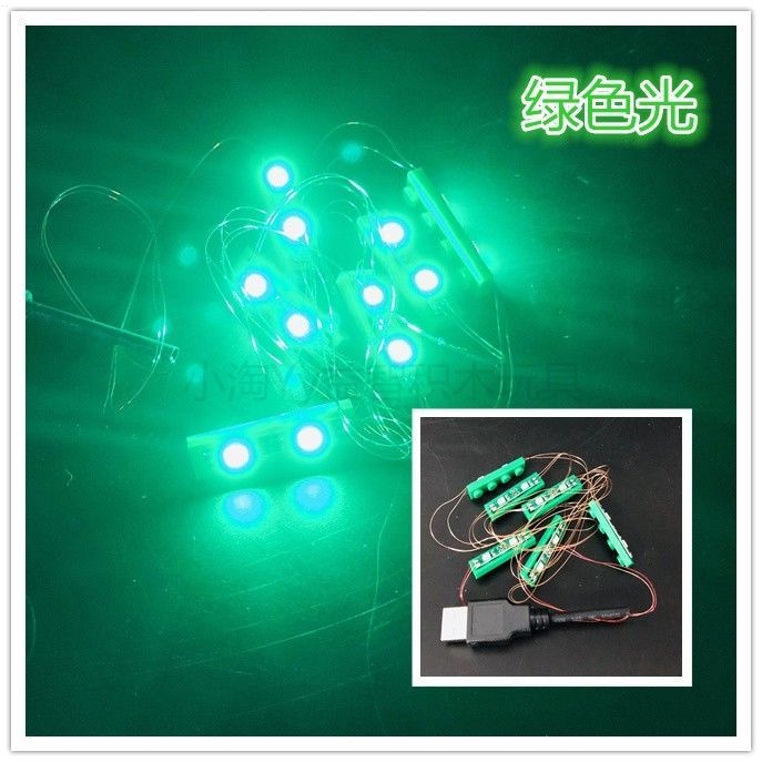 Dây Đèn led 7 Màu Sắc Kết Nối usb Trang Trí Lắp Ráp lego