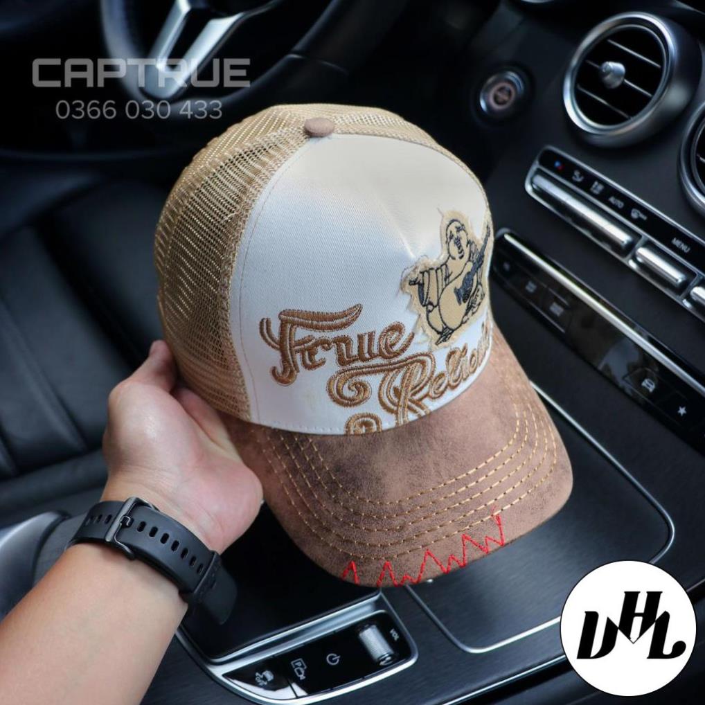 Mũ lưỡi trai, nón kết nam nữ True Religion vải Kaki đẹp Form chuẩn