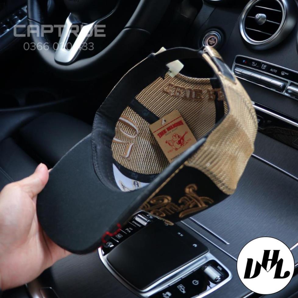 Mũ lưỡi trai, nón kết nam nữ True Religion vải Kaki đẹp Form chuẩn