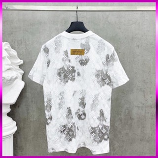 Áo Thun Loang Đám Mây LV , Áo Phông Cotton Khô 3158 Dày Dặn Nam Nữ Phong Cách Hàn Quốc Gía Sinh Viên .