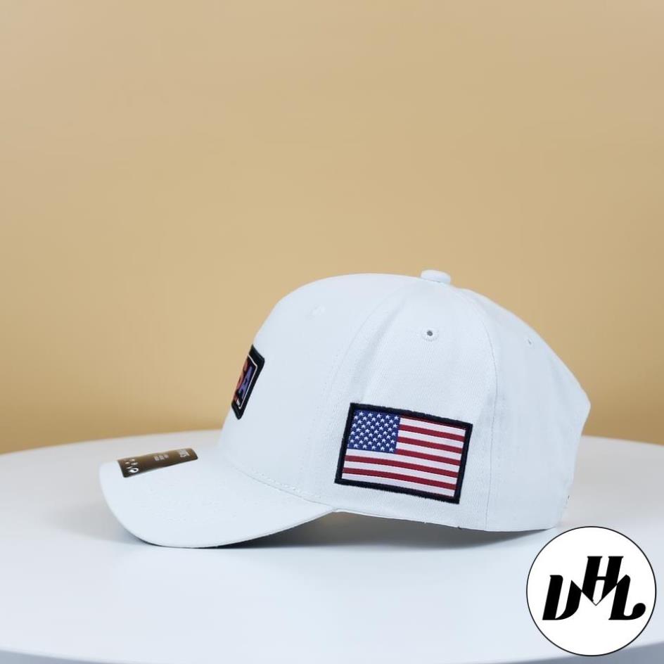 Nón kết, Mũ lưỡi trai CỜ MỸ USA vải Kaki đẹp Form chuẩn siêu ngầu