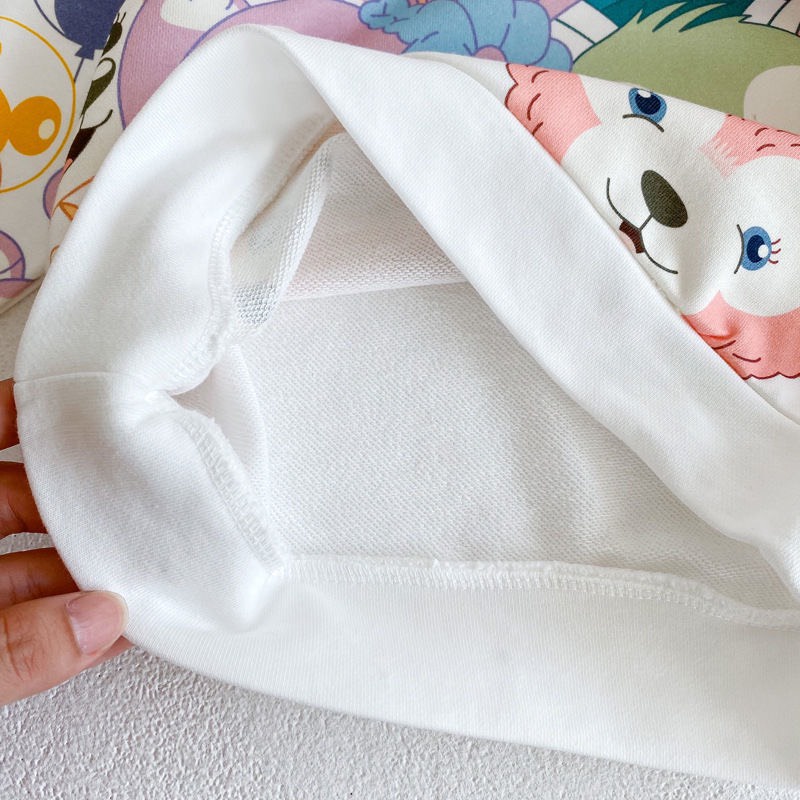 Áo nỉ bé gái SAM BABY Áo thu đông bé gái chất nỉ da cá mỏng mềm mịn phù hợp mùa thu dành cho bé từ 10-22kg SAM BABY