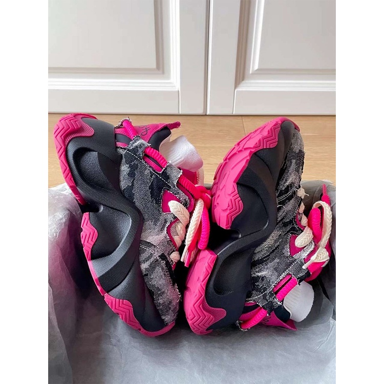 Giày Thể Thao denim Đế Dày Thoáng Khí Phong Cách Mới Mùa Thu 2023