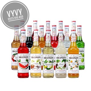 Siro/Syrup Monin 700ml ( Đào - Dâu - Vải....)--