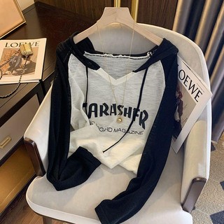 Áo Hoodie Cổ v Dài Tay Phong Cách Thể Thao Thời Trang Cho Nữ